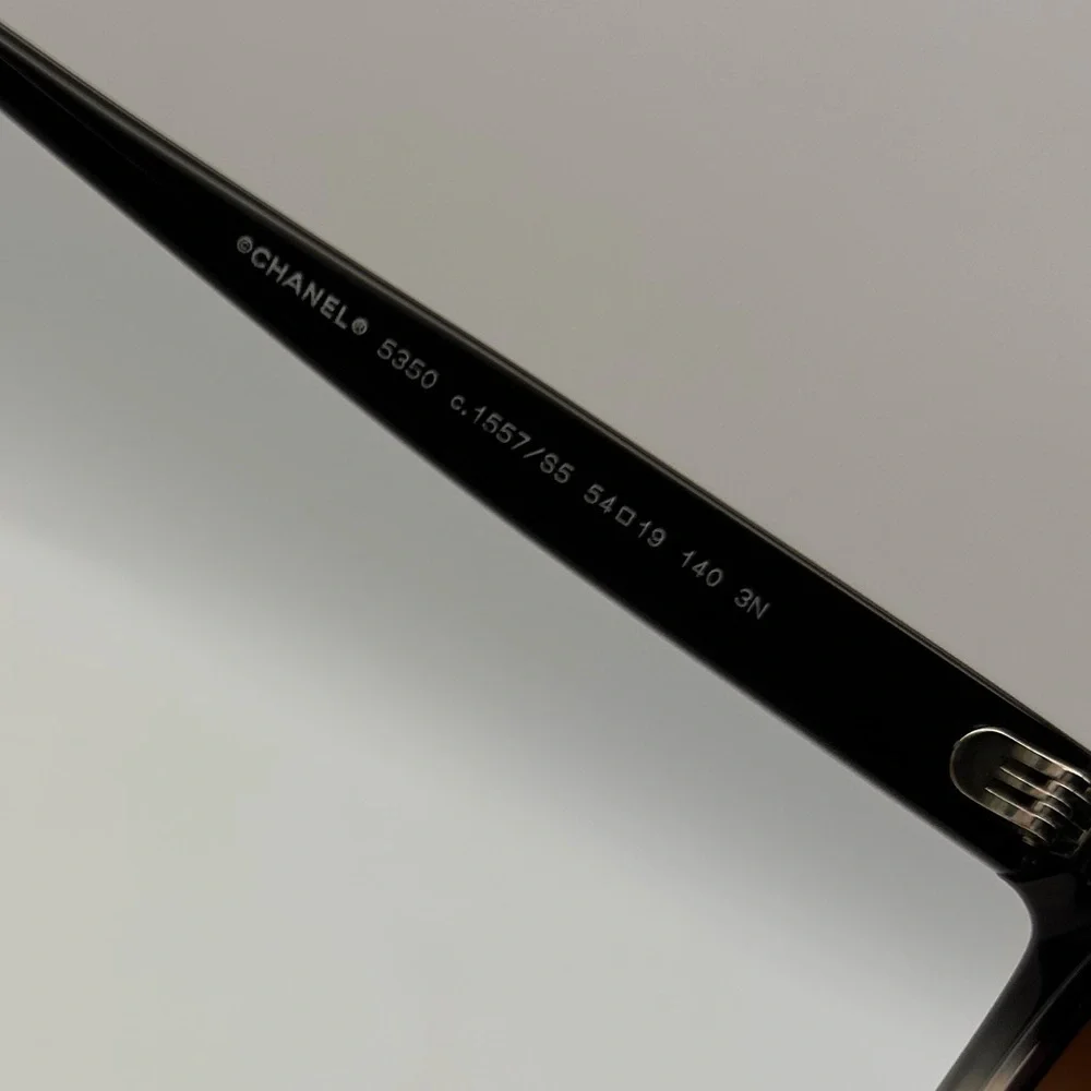 CHANEL Acetate CC Cat Eye Summer Sunglasses 5350 Black Beige Ombré